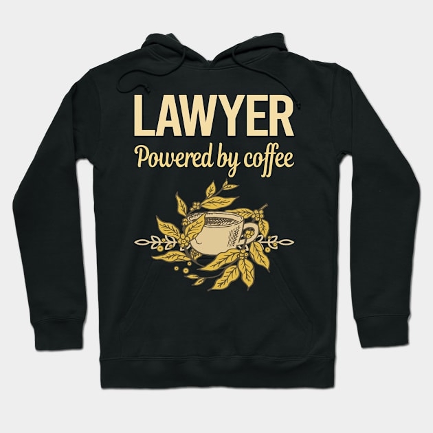 Powered By Coffee Lawyer Hoodie by lainetexterbxe49